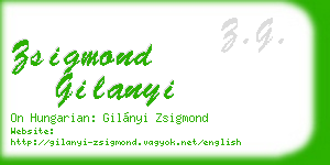 zsigmond gilanyi business card
